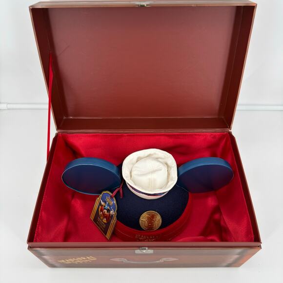 NEW Disney Cruise Line Fantasy Inaugural Mickey Ear Hat In Original Box LE 500 - Picture 3 of 16